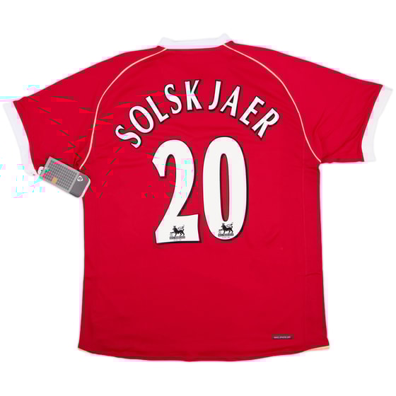 2006-07 Manchester United Home Shirt Solskjaer #20 (L)