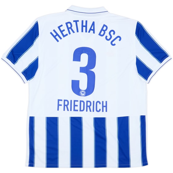 2009-10 Hertha Berlin Home Shirt Friedrich #3 - 7/10 - (XL)