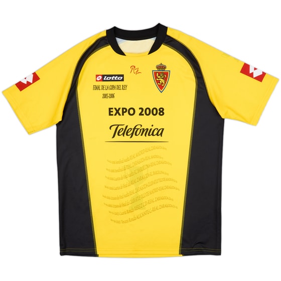 2005-06 Real Zaragoza 'Copa Del Rey Final 2005-06' Third Shirt - 8/10 - (XL)