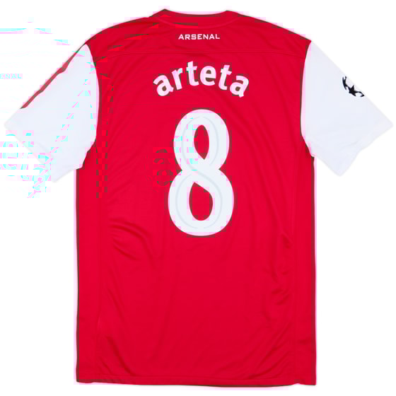 2011-12 Arsenal Home Shirt Arteta #8 - 8/10 - (M)