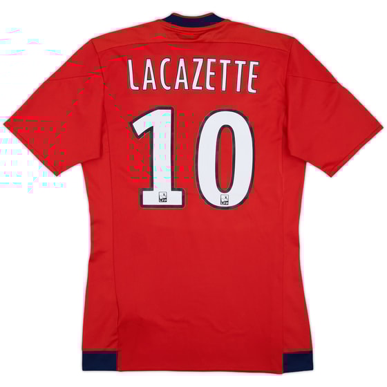 2015-16 Lyon Away Shirt Lacazette #10 (XS)