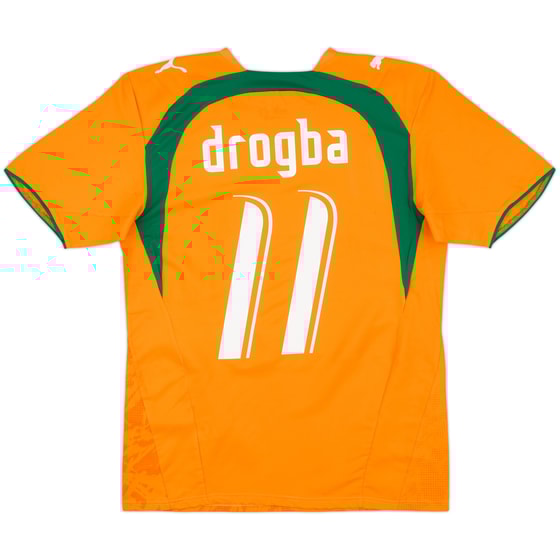 2006-07 Ivory Coast Home Shirt Drogba #11 - 10/10 - (S)