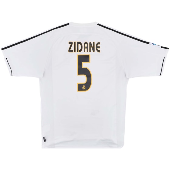 2003-04 Real Madrid Home Shirt Zidane #5 - 5/10 - (L)