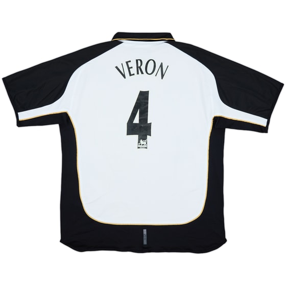 2001-02 Manchester United Centenary Away/Third Shirt Veron #4 - 7/10 - (XXL)