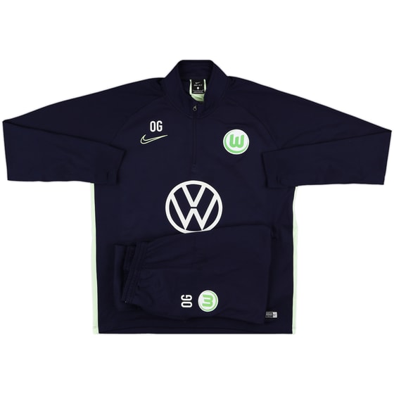 2019-20 Wolfsburg Nike Staff Issue Full Tracksuit 'OG' (Oliver Glasner) - 9/10 - (L)