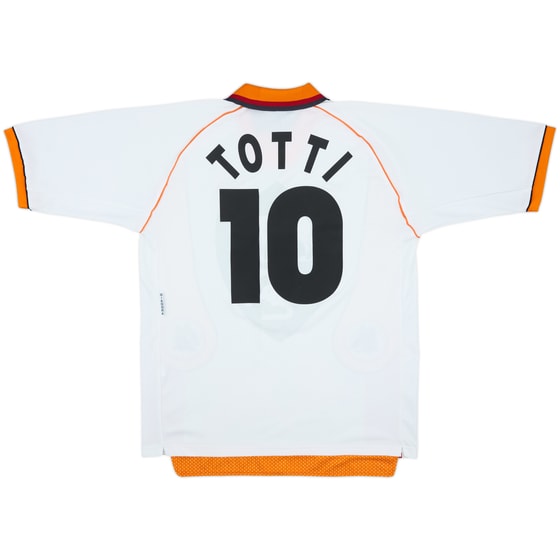 1997-98 Roma Away Shirt Totti #10 - 9/10 - (XL)