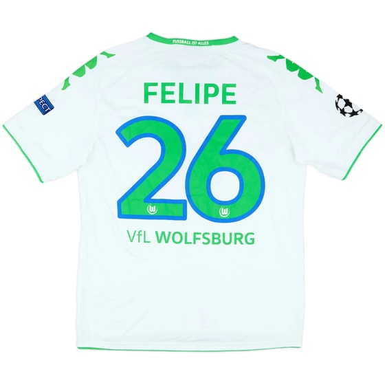 2015-16 Wolfsburg Champions League Home Shirt Felipe #26 - 6/10 - (L)
