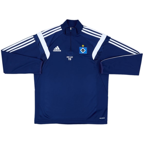 2014-15 Hamburg U23 Staff Issue 1/4 Zip Drill Top TD - 8/10 - (L)