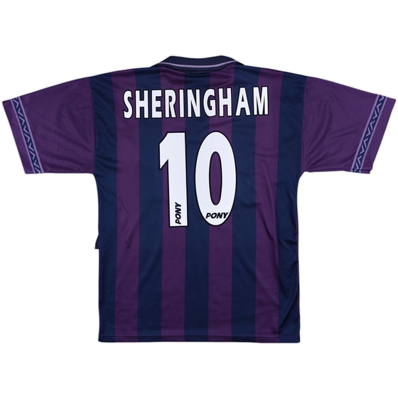1995-97 Tottenham Away Shirt Sheringham #10 - 7/10 - (M)