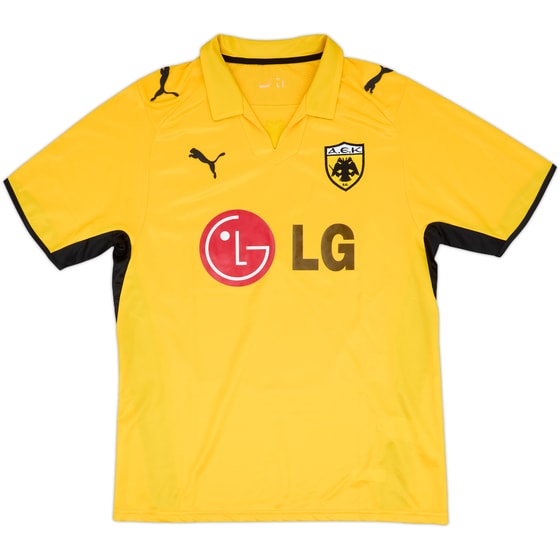 2008-09 AEK Athens Home Shirt - 9/10 - (M)