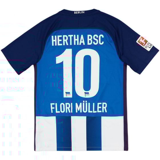 2016-17 Hertha Berlin Home Shirt Flori Muller #10 - 7/10 - (S)