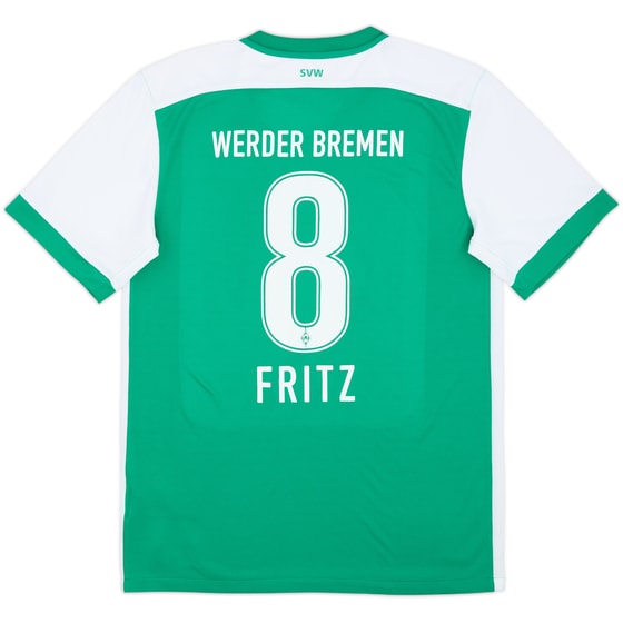 2015-16 Werder Bremen Home Shirt Fritz #8 - 8/10 - (M)