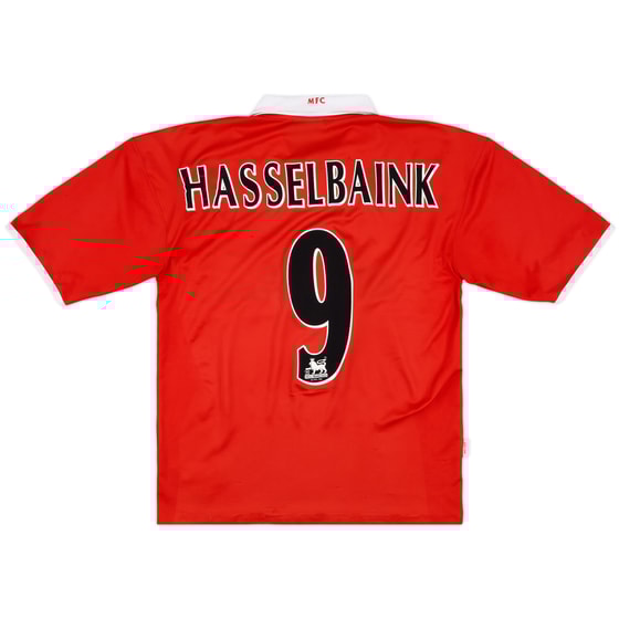 2004 Middlesbrough Carling Cup Winners Home Shirt Hasselbaink #9 - 6/10 - (M)