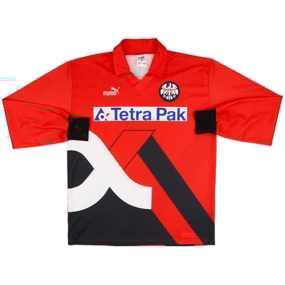 1993-94 Eintracht Frankfurt Home L/S Shirt - 8/10 - (L)