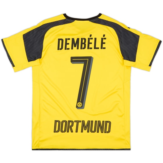 2016-17 Borussia Dortmund Home European Shirt Dembele #7 - 7/10 - (S)