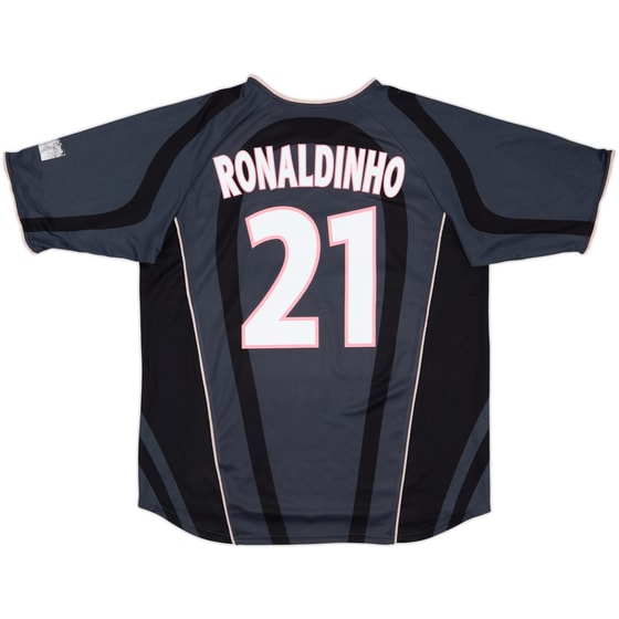 2001-02 Paris Saint-Germain Third Shirt Ronaldinho #21 - 6/10 - (XL)