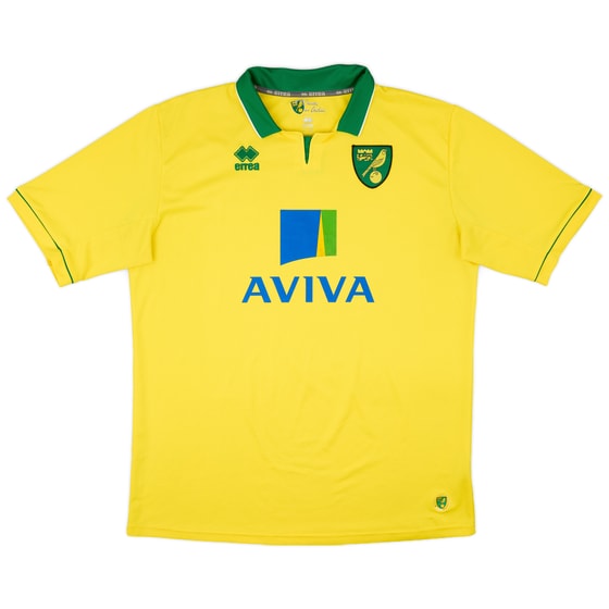 2012-13 Norwich Home Shirt - 8/10 - (4XL)