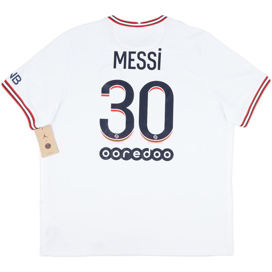 2021-22 Paris Saint-Germain Fourth Shirt Messi #30 (XXL)