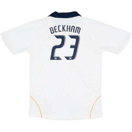 2007-08 LA Galaxy Home Shirt Beckham #23 - 5/10 - (XL.Boys)