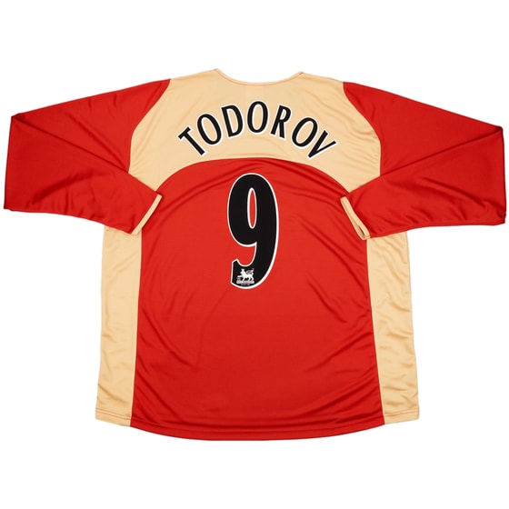 2005-06 Portsmouth Away L/S Shirt Todorov #9 - 9/10 - (XXL)