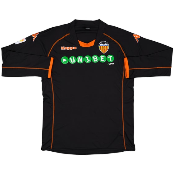 2009-10 Valencia Away L/S Shirt - 10/10 - (XXL)
