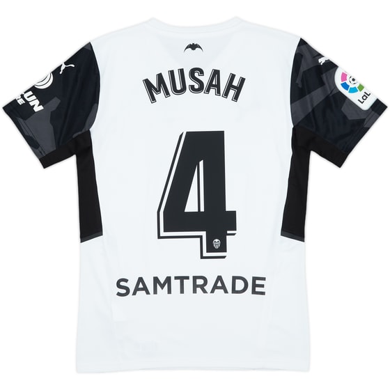 2021-22 Valencia Home Shirt Musah #4 - 9/10 - (S)