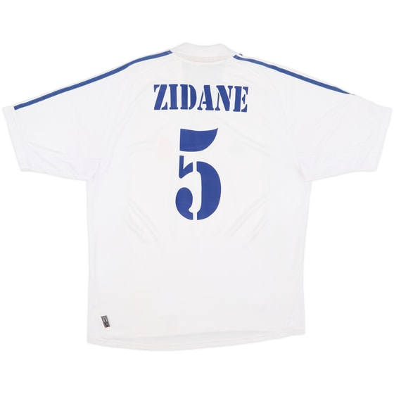 2001 Real Madrid Home Shirt Zidane #5 - 7/10 - (XL)
