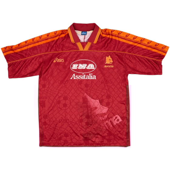 1995-96 Roma Home Shirt - 7/10 - (XL)