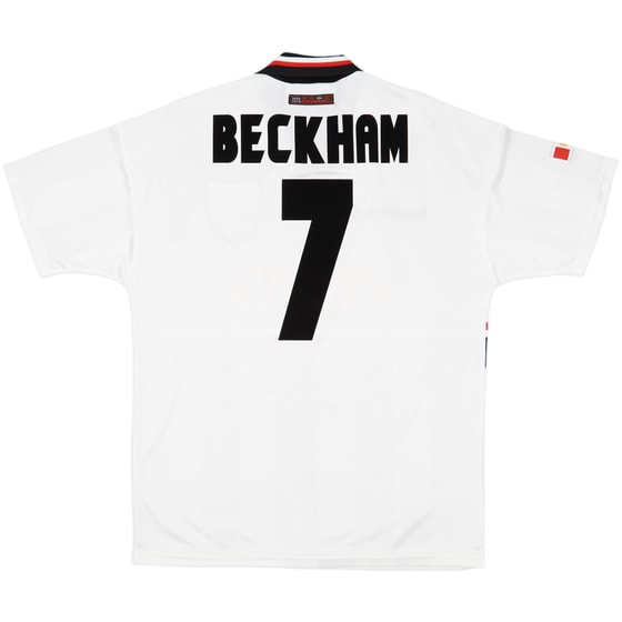 1997-99 Manchester United Away Shirt Beckham #7 - 9/10 - (L)