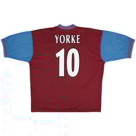 1997-98 Aston Villa Home Shirt Yorke #10 - 8/10 - (XL)