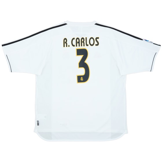 2003-04 Real Madrid Home Shirt R.Carlos #3 - 7/10 - (XL)