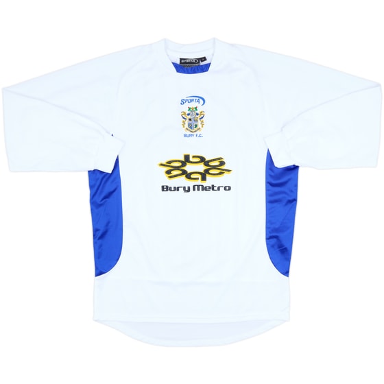 2003-04 Bury Home L/S Shirt - 8/10 - (M)