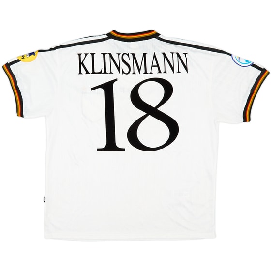 1996-98 Germany Home Shirt Klinsmann #18 - 9/10 - (XL)
