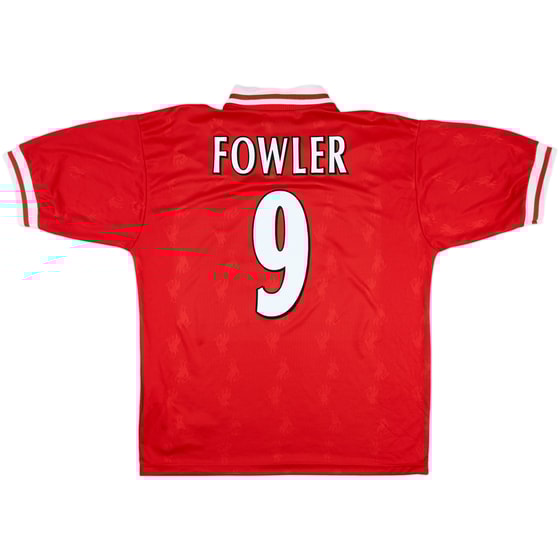 1996-98 Liverpool Home Shirt Fowler #9 - 8/10 - (L)
