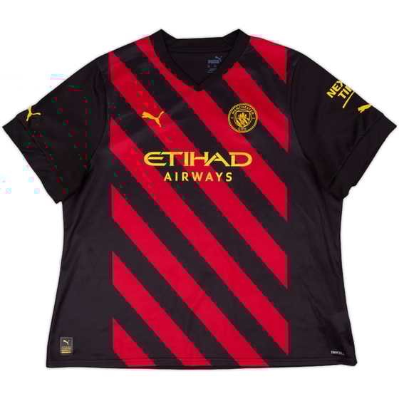 2022-23 Manchester City Away Shirt - 9/10 - (Women's XXL)