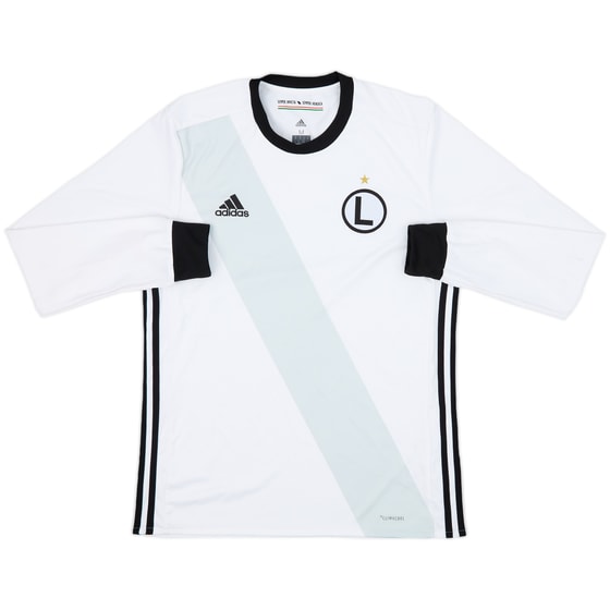 2017-18 Legia Warsaw Home L/S Shirt - 5/10 - (M)