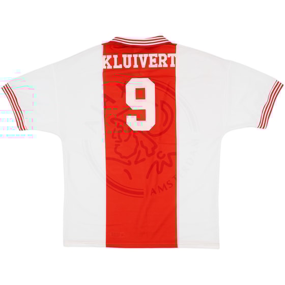 1995-96 Ajax Home Shirt Kluivert #9 - 8/10 - (XL)