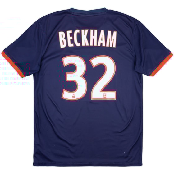 2013-14 Paris Saint-Germain Home Shirt Beckham #32 - 7/10 - (M)