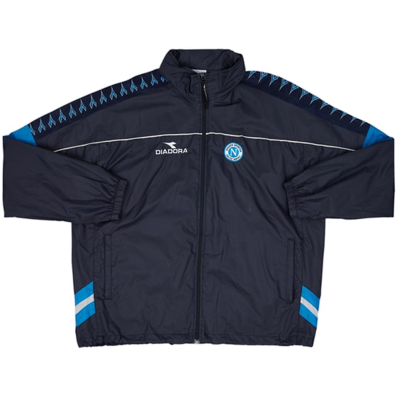2000-01 Napoli Diadora Hooded Rain Jacket - 8/10 - (XXL)