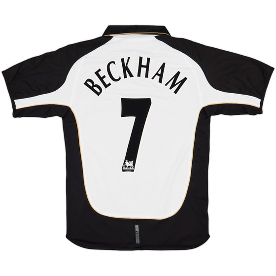 2001-02 Manchester United Centenary Away/Third Shirt Beckham #7 - 8/10 - (S)