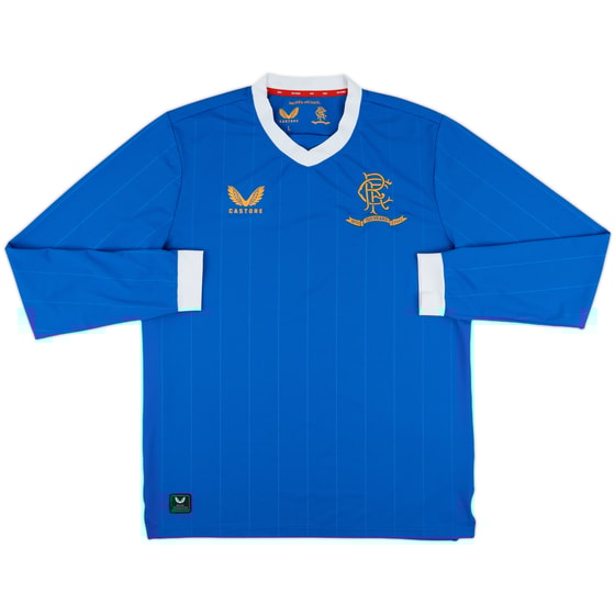 2021-22 Rangers Authentic Home L/S Shirt - 10/10 - (L)