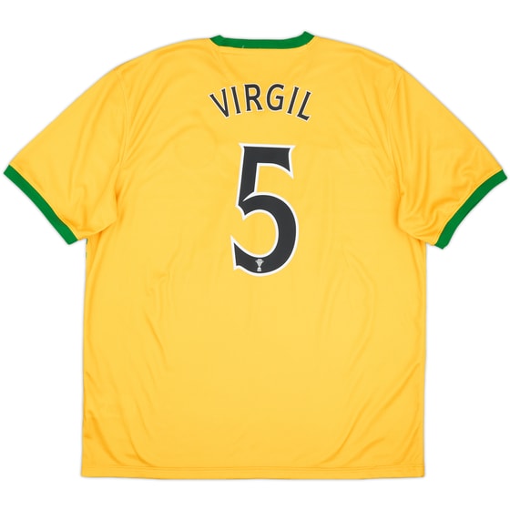 2013-14 Celtic Away Shirt Virgil #5 - 9/10 - (XL)