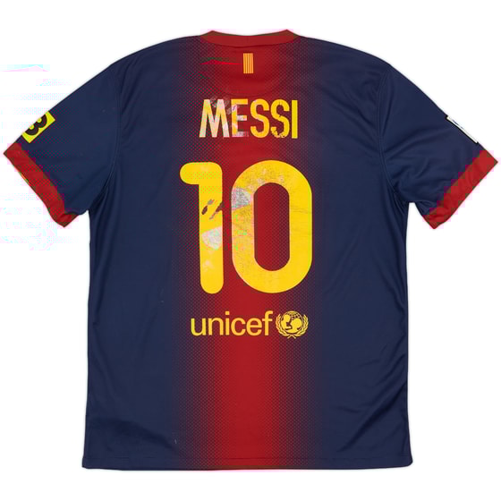 2012-13 Barcelona Home Shirt Messi #10 - 4/10 - (L)