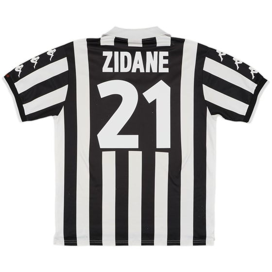 1999-00 Juventus Home Shirt Zidane #21 - 7/10 - (XL)