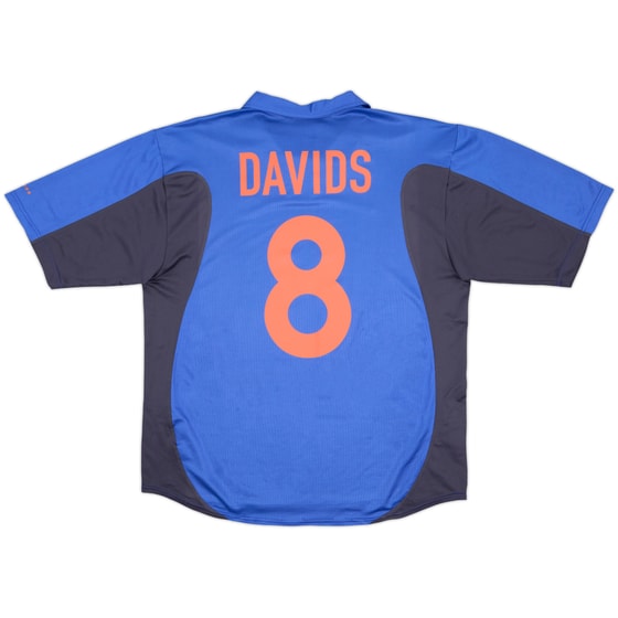2000-02 Netherlands Away Shirt Davids #8 - 8/10 - (L)