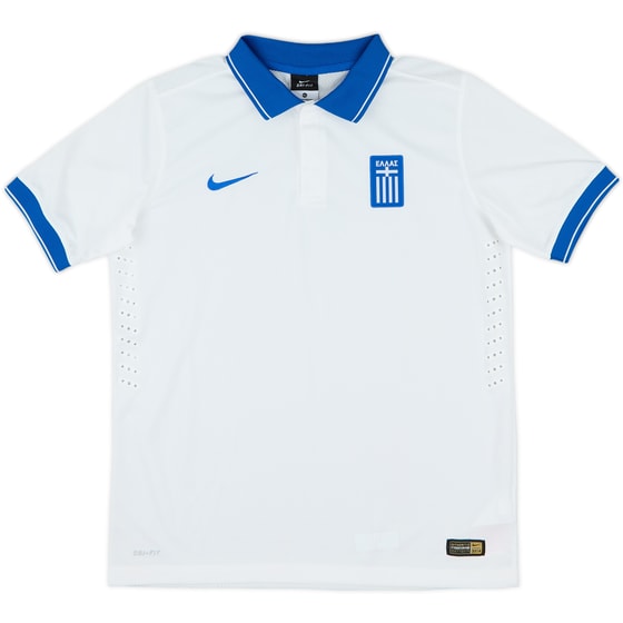 2014-15 Greece Home Shirt - 10/10 - (XL.Boys)