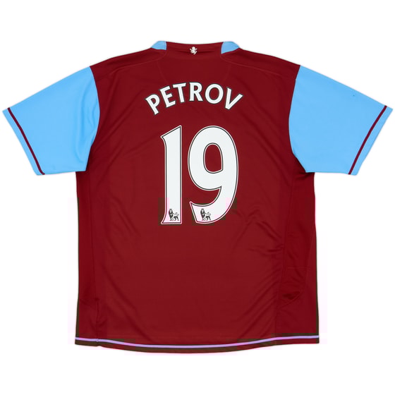 2007-08 Aston Villa Home Shirt Petrov #19 - 5/10 - (L)