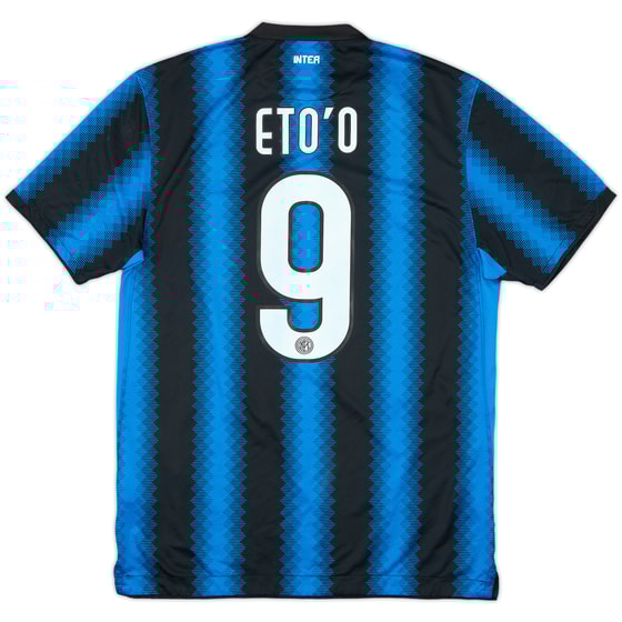 2010-11 Inter Milan Home Shirt Eto'o #9 - 8/10 - (M)