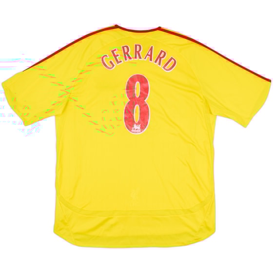 2006-07 Liverpool Away Shirt Gerrard #8 - 7/10 - (XL)