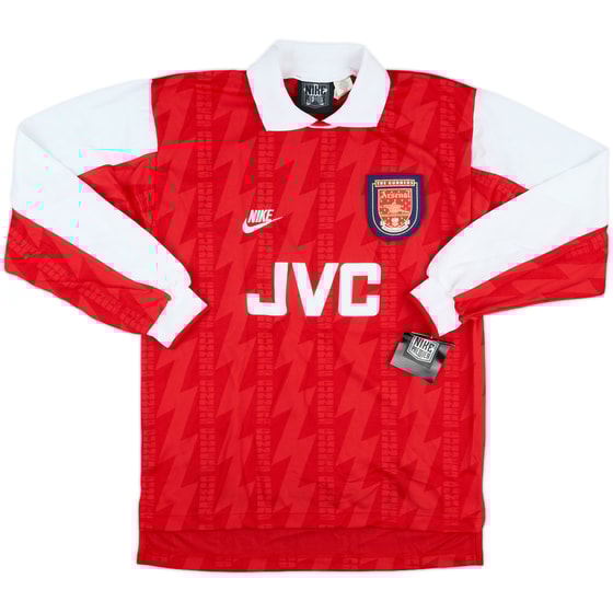 1994-96 Arsenal Player Issue Home L/S Shirt #12 (S)
